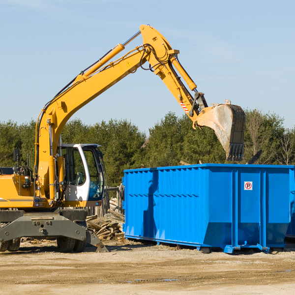 can i choose the location where the residential dumpster will be placed in Hartford Ohio